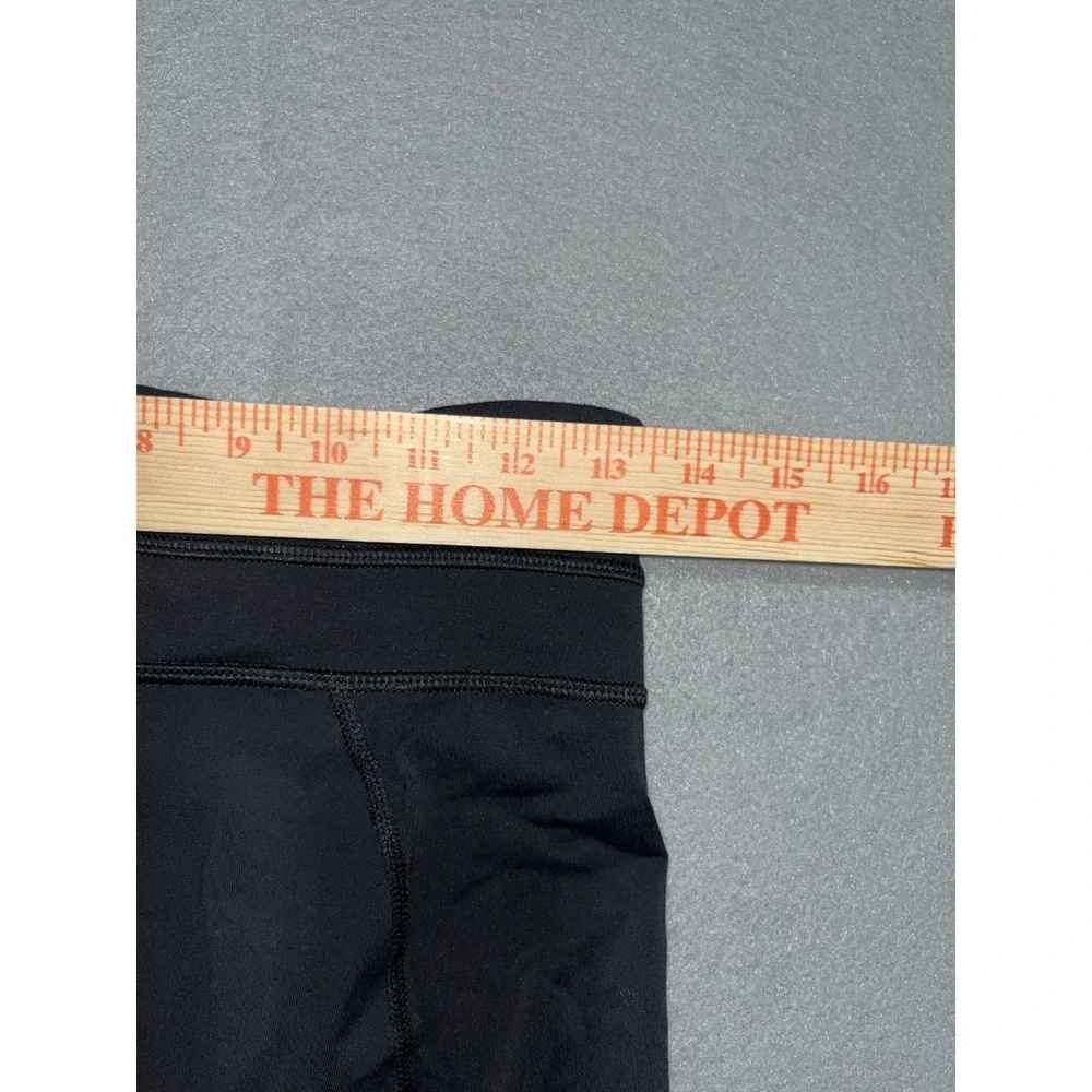 Lululemon Run Inspire Crop II Leggings Womens 6 Black Sweat Wicking Training‎